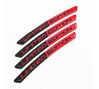 QIZUN 4pcs Stickers Jantes Voiture pour Mazda CX-3 CX-5 MS 5 6 2 3 CX30 MX-5, Autocollants Bandes Deco Jantes, Décoration et Protection de Roue,Black-Red