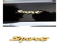 QIZUN Capot de Voiture 3D pour Audi A8 A5 A6 C5 C6 C7 A7 A3 A4 B5 B6 B7 B8 B9 Q3 Q5 Q7, Emblèmes Logo Métal Voiture Imperméable, Décoration de Personnalisation Coffre Aile,Gold
