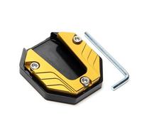 QIZUN Plaque Extension de Bequille Laterale Convient pour Husqvarna TX 2017-Present, Support de Pied de Moto Elargisseur Patin Base Style Trim,Yellow