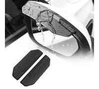 QIZUN Protection Rétroviseur Anti Pluie pour BYD Dolphin Surf 2025 | Fixation Double Boucle Anti-Chute, Sans Blocage Rabattage Électrique, Vision Claire sous Pluie, PVC Carbone 3D 17.5x5cm