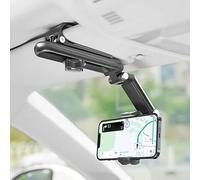 QIZUN Support Mobile pour Skoda Fabia 2021-2024 | ABS et Silicone, Clip Ferme, Rotation Multi Axes, Vue Au Niveau des Yeux, Prise Sûre, Anti Dérapant