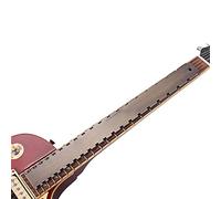 QJ74 Règle de précision à bord droit crantée pour guitare - Compatible avec les longueurs d'échelle Fender 64,8 cm et Gibson 62,9 cm - Kit de nivellement de frettes en acier inoxydable pour luthiers