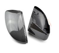 Qjahxkf Coque rétroviseur pour VW Car Side Wing Mirror Cover pour Passat B7 CC pour Beatle Rearview Mirror Cover Caps Capuchon rétroviseur latéral(Bright Black)