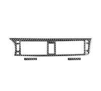 Qjahxkf intérieur voitureEn Autocollant de Garniture de Ventilation Centrale intérieure en Fiber de Carbone, Accessoires pour Lexus CT 200h 2011 - 2017 Autocollant Intérieur(Black LHD)