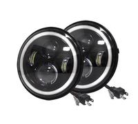 Qjahxkf Phare Voiture avant Phare LED 7 Pouces Pour Land Pour Rover Pour Range Pour Rover Pour Defender 90 200 300 TD5 Pour TDI 1995 1997 Jeu de phares