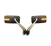 Qjahxkf Rétroviseurs Latéraux Moto Clignotant LED pour Moto, Feu De Circulation, Rétroviseur Latéral pour CB650F Street Naked Custom M10 10 Mm Retroviseur