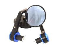 Qjahxkf Rétroviseurs Latéraux Moto pour Vespa pour Piaggio Guidon rétroviseur rétroviseur CNC Aluminium Sprint Primavera GTV GTS LT S LX LXV 50 125 250 300 GTS Retroviseur(Blue)