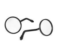 Qjahxkf Rétroviseurs Latéraux Moto Rétroviseurs latéraux convexes chromés/Noirs pour Moto pour Kawasaki, 2 pièces/Paire, 8 mm et 10 mm, Tige Courte Retroviseur(Chrome 8mm)
