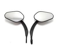 Qjahxkf Rétroviseurs Latéraux Moto Rétroviseurs latéraux Gauche et Droit pour Moto pour Davidson Street Glide Road King, Noir et chromé Retroviseur