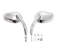 Qjahxkf Rétroviseurs Latéraux Moto Rétroviseurs latéraux Gauche et Droit pour Moto pour Davidson Street Glide Road King, Noirs et chromés Retroviseur(Chrome)