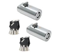 Qjaiune Lot de 2 verrous universels pour distributeur de machine à soda avec clé tubulaire, serrure de rechange pour machine à coca, machine à gommettes (clés identiques)