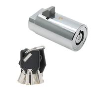 Qjaiune Verrou universel pour distributeur de boissons gazeuses avec clé tubulaire, verrou de rechange pour machine à coca, machine à bonbons (clés identiques)