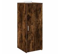 QJBSAVVA Armoire de rangement en chêne fumé 40 x 45 x 103,5 cm en matériau bois avec étagère pour le rangement et l'organisation au bureau ou à la maison