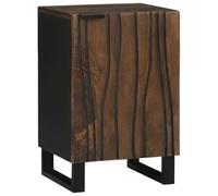 QJBSAVVA Armoire de salle de bain en bois massif marron noyer 38 x 33,5 x 58 cm Armoire de salle de bain moderne avec étagère réglable Design élégant pour mettre de l'ordre dans la salle de bain