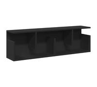 QJBSAVVA Armoire murale, 100 x 20 x 30 cm, noire, en bois dérivé, peu encombrante, avec capacité de charge de 30 kg, bibliothèque moderne étroite pour couloir, salle de bain, bureau et cuisine