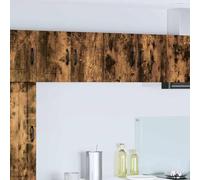 QJBSAVVA Armoire murale de cuisine, 2 pièces, 60 x 31 x 40 cm, en bois, 4 étagères et 4 portes, pour cuisine, salle à manger, bureau