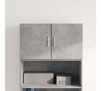 QJBSAVVA Armoire murale en matériau dérivé du bois - Gris béton - 70 x 42,5 x 40 cm - Armoire suspendue moderne pour salon, cuisine et couloir - Grande stabilité et design peu encombrant