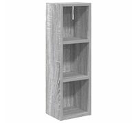 QJBSAVVA Armoire murale étroite pour salle de bain - En bois - Aspect sonoma - Avec 2 étagères - Pour petite salle de bain et WC d'invités - 20 x 16 x 62,5 cm