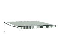 QJBSAVVA Auvent rétractable avec bras articulé - 400 x 300 cm - Pour terrasse et balcon - Ombrage de jardin - En aluminium et polyester - Protection visuelle stable