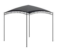 QJBSAVVA Belvédère de Jardin 3x3x2,65 m Anthracite, Tonnelle de Réception avec Structure en Acier et Toit en Polyester 180 g/m² pour Barbecue, Pique-Nique et Événements en Plein Air