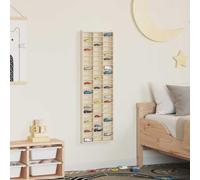 QJBSAVVA Braun Display Case 30 x 4,5 x 96 cm Étagère murale en matériau à base de bois Design moderne avec lignes épurées pour salon et bureau à domicile