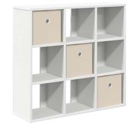 QJBSAVVA Buffet avec 3 Tiroirs Meuble de Rangement Bas en Bois d'Ingénierie, Petit Bahut Moderne pour Salon, Couloir ou Bureau, Commode Gain de Place, 73,5x24x69,5 cm, Blanc