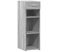 QJBSAVVA Buffet Gris Sonoma 30x42.5x93 cm en Bois d'Ingénierie - Meuble de Rangement Chic avec Tiroir pour Salon, Entrée, Cuisine et Couloir - Commode Compacte au Design Moderne Minimaliste