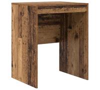 QJBSAVVA Bureau Informatique Compact en Bois d'Ingénierie, Table de Travail Gain de Place pour Ordinateur Portable, Petit Bureau Rétro pour Chambre et Salon, Bois Ancien, 60 x 50 x 76 cm
