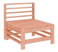 QJBSAVVA Canapé Central de Jardin en Bois Massif Douglas, Fauteuil de Jardin Modulable pour Terrasse et Patio, Siège Sectionnel Extérieur en Bois Naturel, 57,5 x 63,5 x 60 cm