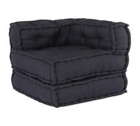 QJBSAVVA Canapé modulaire anthracite 70 x 70 x 54 cm Canapé de sol en coton Pouf confortable pour salon et véranda Fauteuil rembourré flexible Fauteuil lounge modulaire Tissu