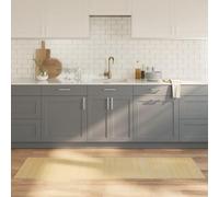 QJBSAVVA Chemin de table en bambou - 60 x 200 cm - Bois naturel clair - Antidérapant et peu encombrant - Design moderne pour salon, couloir, chambre à coucher, balcon et cuisine