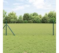 QJBSAVVA Clôture de jardin 50 m x 0,8 m grise en acier revêtu de PVC facile d'entretien avec poteaux pour chien, chat, poulailler, protection contre la rouille, design moderne pour jardin, terrasse