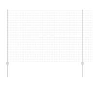 QJBSAVVA Clôture de jardin argentée - 1000 x 2,7 x 160 cm - En acier - Design moderne - Inoxydable - Flexible - Extensible - Pour chiens, poules, jardin