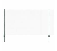QJBSAVVA Clôture de Jardin avec Poteaux, Grillage Hexagonal en Acier et PVC Vert, Clôture Extérieure en Rouleau pour Délimitation de Terrasse et Cour, 1000 x 2,7 x 140 cm