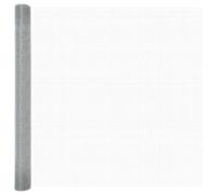 QJBSAVVA Clôture en fil soudé argenté - 1,6 x 25 m - En acier - Design moderne - Panneau de clôture de jardin robuste pour chiens, chats, volailles et terrasses - Pour l'extérieur