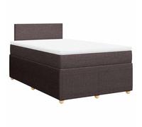 QJBSAVVA Ensemble Lit 120x190 cm avec Matelas et Surmatelas Marron Foncé