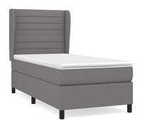 QJBSAVVA Ensemble Lit Boxspring 100x200 avec Matelas et Surmatelas