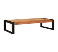 QJBSAVVA Étagère de salle de bain en bois de mangue massif et fer - Design moderne - 100 x 50 x 23 cm - Étagère de salle de bain élégante avec support stable pour l'ordre et l'espace de rangement