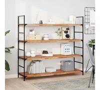 QJBSAVVA Étagère flottante 120 x 40 cm en bois massif d'acacia traité à l'huile - Étagère murale moderne pour livres, épices et décoration - Robuste et durable - Pour salon, cuisine, salle de bain