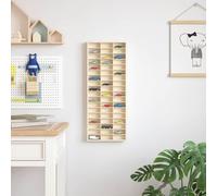 QJBSAVVA Étagère murale marron en bois - 30 x 4,5 x 75 cm - Boîtier d'affichage moderne avec design contemporain et construction robuste - Pour salon, bureau et couloir