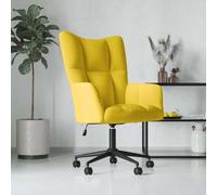 QJBSAVVA Fauteuil de relaxation moderne avec revêtement en velours et vérin à gaz - Chaise de bureau réglable en hauteur avec roulettes - Pour salon, chambre à coucher et balcon - 61,5 x 69 x 94,5-102