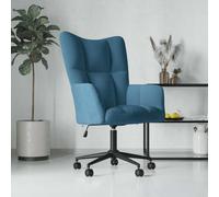QJBSAVVA Fauteuil de relaxation, pivotant, moderne, en velours, avec vérin à gaz, réglable en hauteur et pivotant à 360 °, confortable, pour salon, chambre à coucher, balcon