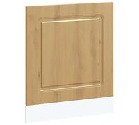QJBSAVVA Kalmar Artisan Panneau de lave-vaisselle en chêne 60 x 1,5 x 57 cm - Façade de cuisine décorative pour lave-vaisselle partiellement intégré - Plaque avant robuste pour modules d'armoires de