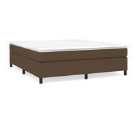 QJBSAVVA Lit Boxspring 180x200 avec Matelas Ressorts et Surmatelas Brun | Cadre de lit robuste pour chambre adulte, matelas à ressorts ensachés et surmatelas inclus pour un sommeil serein.