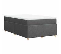 QJBSAVVA Lit Complet 120x190 cm avec Matelas et Surmatelas Gris Foncé