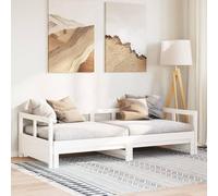 QJBSAVVA Lit de jour, en pin massif, 197,5 x 92 x 56 cm, pliable, 2 en 1, avec sommier à lattes, canapé-lit pour matelas simple 90 x 190 cm, convient pour chambre d'adolescent et salon
