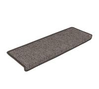 QJBSAVVA Lot de 15 tapis d'escalier autocollants - Aspect sisal - Gris beige - 65 x 21 x 4 cm - Antidérapants et insonorisants - Pour escaliers intérieurs