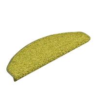 QJBSAVVA Lot de 15 tapis d'escalier - Vert - 65 x 21 x 4 cm - Pour marches d'escalier - Semi-circulaire - Antidérapant - Protection d'escalier insonorisante - En polypropylène - Pour l'intérieur