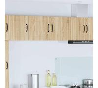 QJBSAVVA Lot de 2 armoires de cuisine, 40 x 31 x 40 cm, en chêne Sonoma, avec étagère, modernes, robustes et durables, pour cuisine, salle à manger, couloir