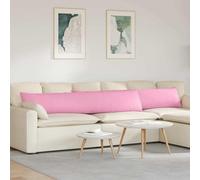 QJBSAVVA Lot de 2 coussins de canapé - Rose - 200 x 40 cm - Rembourrage en polyester - Housses amovibles - Design moderne - Pour salon, chambre à coucher, bureau